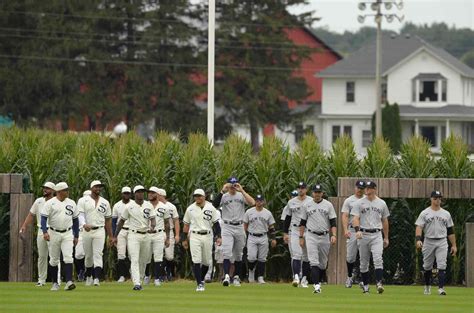 Kevin Costner Epic Entrance Through Cornfield at Field of Dreams Game