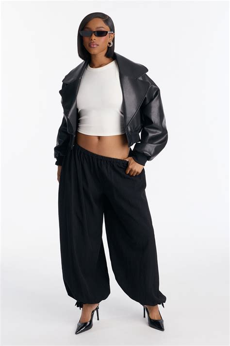 Boho Babe Balloon Pants 29″ - Black | Fashion Nova