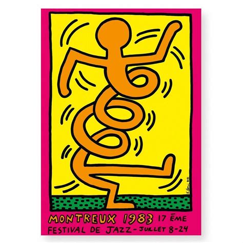 Keith Haring, Montreux Jazz Festival, 1983 (Orange) | Vinterior