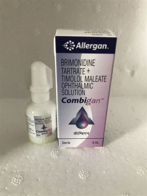 2mg/ml 5mg/ml Combigan Brimonidine Tartrate/Timolol Maleate Eye Drop 5 ...