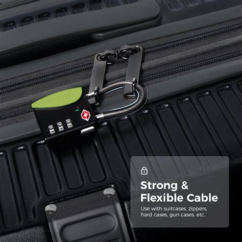 TravelEase pack all TSA Approved Cable Luggage Locks, 3 Digit ...
