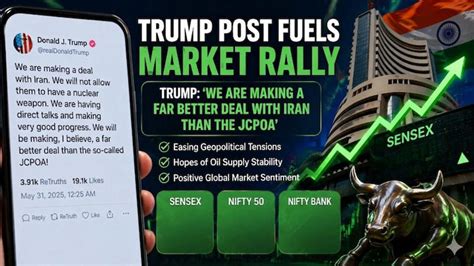 Why stock market is rising today: Sensex, Nifty & Trump's latest social ...