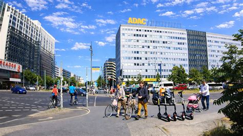 Walking through Berlin Alexanderplatz urban life Germany (4K)