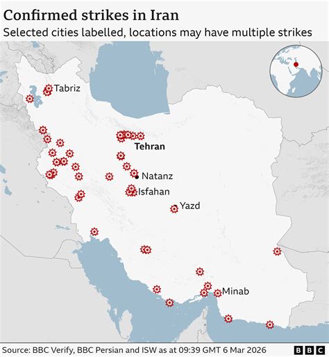 In maps: Seven days of strikes across the Middle East - AOL