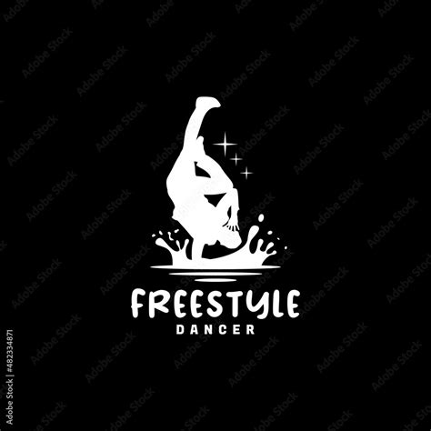 freestyle breakdance logo with water splash design inspiration Stock ...