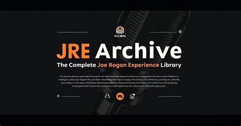 What Is a JRE Transcript Archive? · Rogan Archive