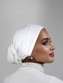 1pc Women's Easy Hijab, Instantly Wrapped Head Scarf, Classic Solid ...
