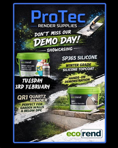 Ecorend Demo Day 3rd of February at ProTec Render Supplies, Unit 6 ...
