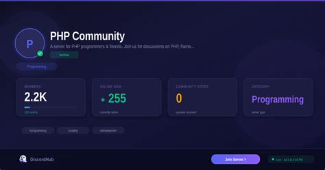 PHP Community — Popular Programming Discord (2.4K+ Members) [2026]