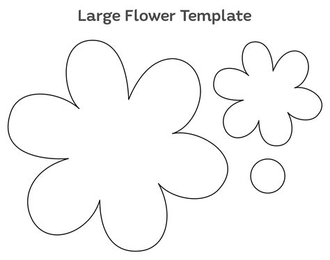 Large Flower Template Color - 13 Free PDF Printables | Printablee