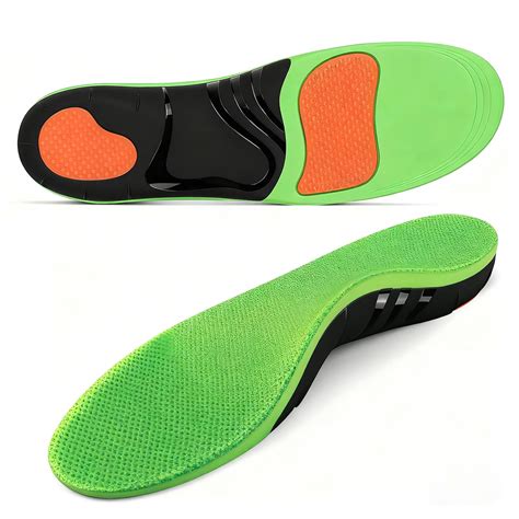 2 PCS Fasciitis Insoles, 220+ lbs High Arch Support Inserts for Men Women, Heavy Duty Flat Feet ...