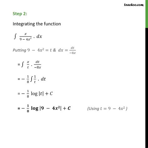 Ex 7.2, 15 - Integrate x/(9 - 4x2) - Chapter 7 NCERT - Integration by