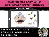 Speech Therapy Articulation Boom Cards | There Was an Old Lady Book ...