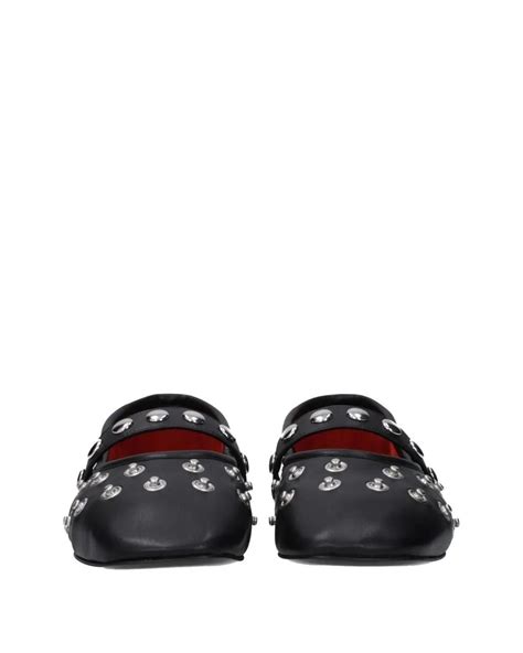 Stella McCartney Studded Mary Jane Ballet Flats in White | Lyst UK