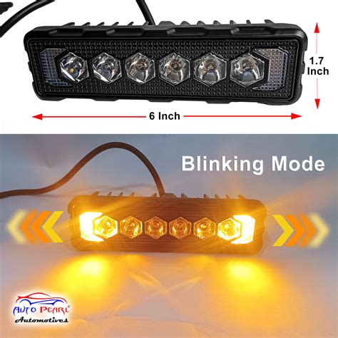 Auto Pearl 6 Inch 12V-30W, Auxiliary 20Led Light Bar White, White Fogl ...