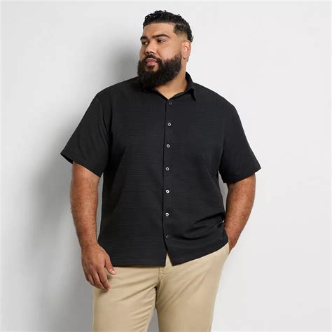 Big & Tall Van Heusen Weekend Solid Camp Shirt