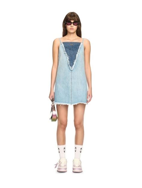 DENIM DOLL DRESS in BLUE for Women | Off-White™