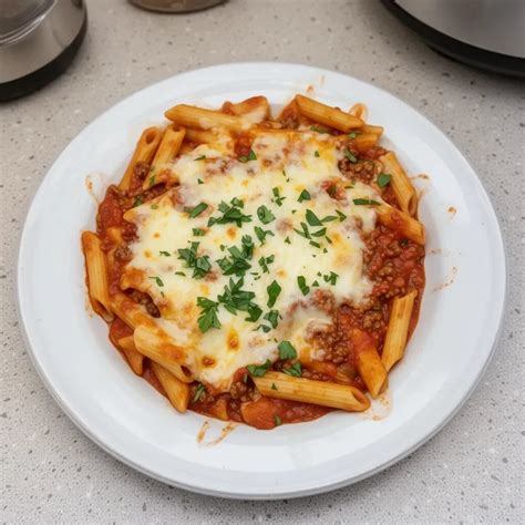 Comforting Slow Cooker Baked Ziti