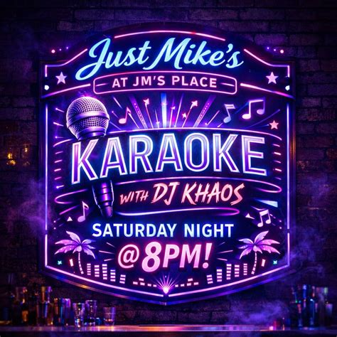 KARAOKE WITH DJ KHAOS🫟, Just Mike’s At JM’s Place - Fresh Seafood ...