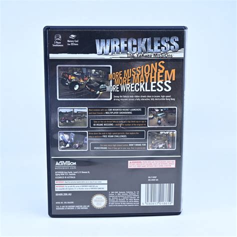 Wreckless: The Yakuza Missions - Nintendo Gamecube Game + Manual - PAL ...