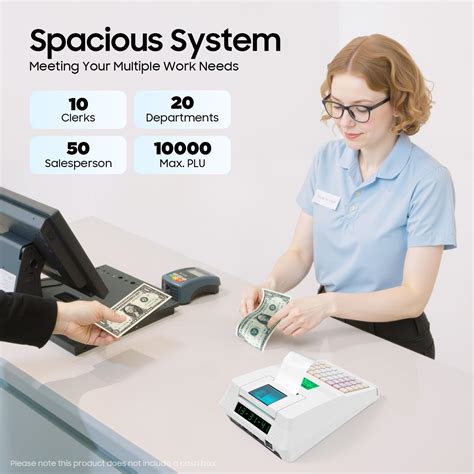M-700 Cash Register POS System with 10000 PLU Memory 20 Departments 40 ...