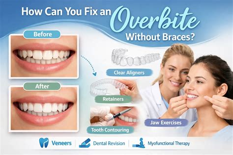 How Can You Fix an Overbite Without Braces?