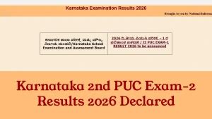 Karnataka 2nd PUC Results 2026 Declared, Download Direct Link Here