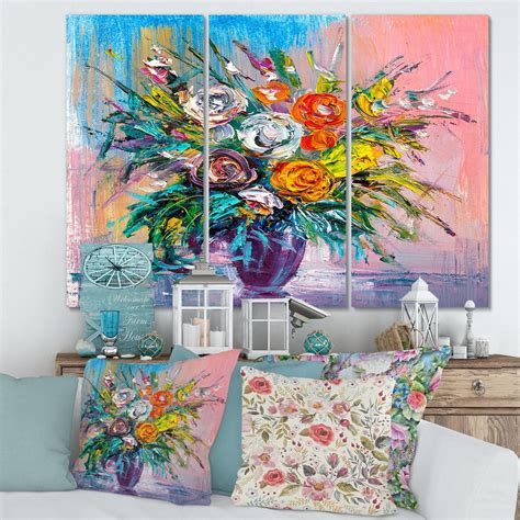 Designart Bouquet Of VIbrant Flowers Canvas Wall Art - Walmart.ca