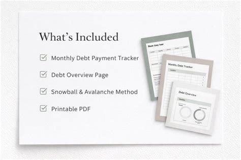 Monthly Debt Tracker Printable PDF – Track Monthly Debt Payments ...