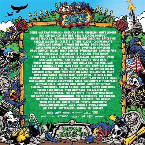 Vans Warped Tour 2026 Washington, D.C. Lineup: Jimmy Eat World, Coheed ...