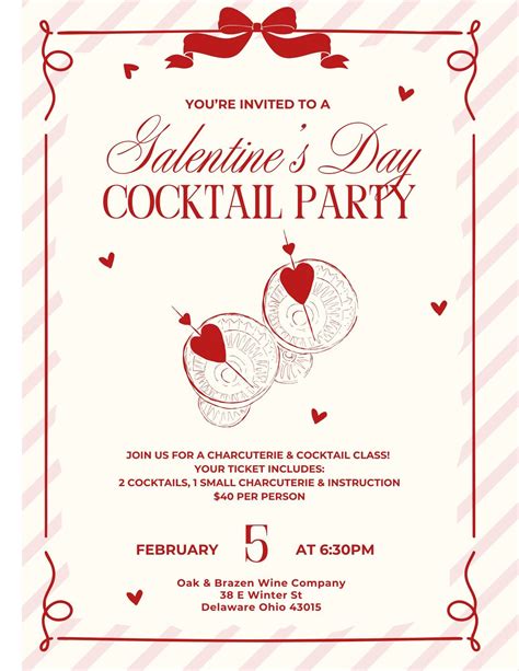 Galentines Cocktail/Charcuterie Class, 38 E. Winter Street, Delaware ...