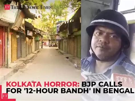 Kolkata Horror: BJP calls for '12-hour bandh' in Bengal; bus drivers ...