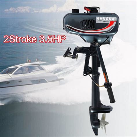 3.5-7HP 2/4 Stroke Outboard Motor Fish Boat Engine Air/Water Cooled ...
