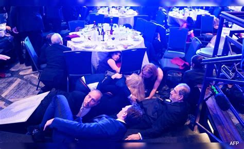 Burrata salad, then chaos: Journalists duck as shots fired at US press ...