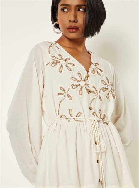 Buy Women Embroidered Tiered Dress Online at just Rs. 1499.0 ...