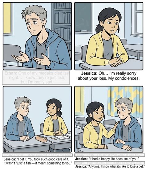 26ラ英004- I'm really sorry about your loss. My condolences.｜jee54321