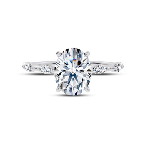 Oryn Jewel Oval Cut Lab Created Diamond Ring for Women - 2 Ct Stone in ...