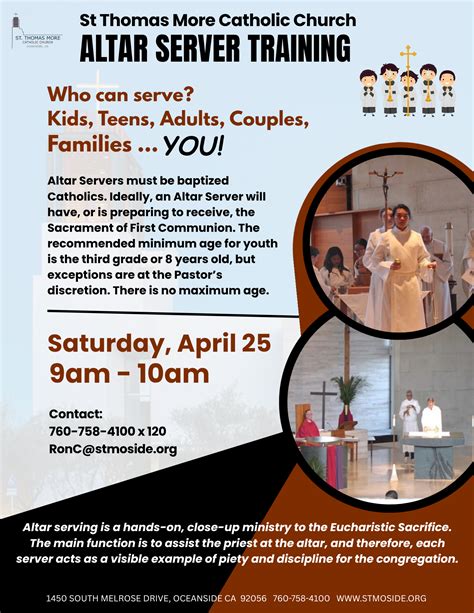 Roles of an Altar Server – St. Thomas More Catholic Church