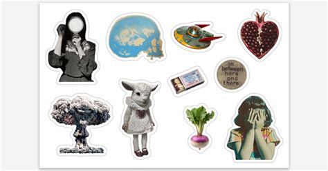 Vintage Surrealist Sticker Sheet by Cult of Venus Studios | Sticker ...