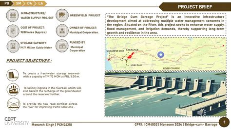THE BARRAGE CUM BRIDGE PROJECT | CEPT - Portfolio