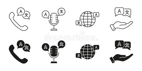 Language Global Translation Line Stock Illustrations – 1,454 Language ...