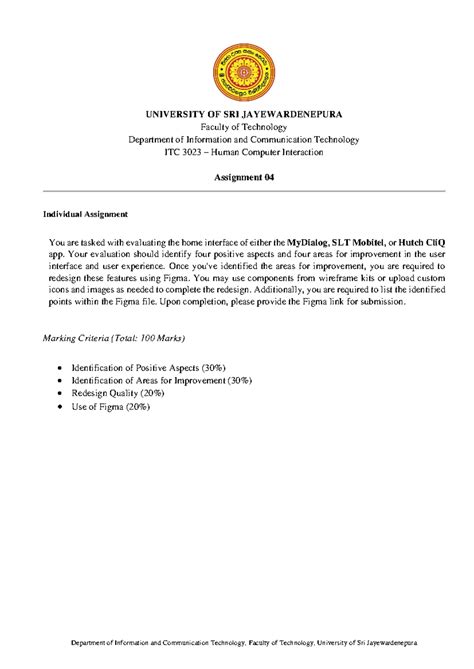 HCI Assignment 04 - Evaluation & Redesign of Mobile App Interfaces ...
