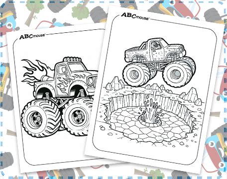 Free Printable Truck Coloring Pages | ABCmouse