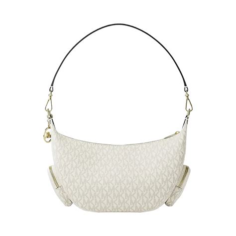 Michael Kors Merritt Medium Signature Logo Convertible Shoulder Bag Lt ...