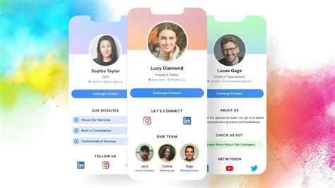 5 Digital Business Card Examples (Professional & Modern) | Wave Connect