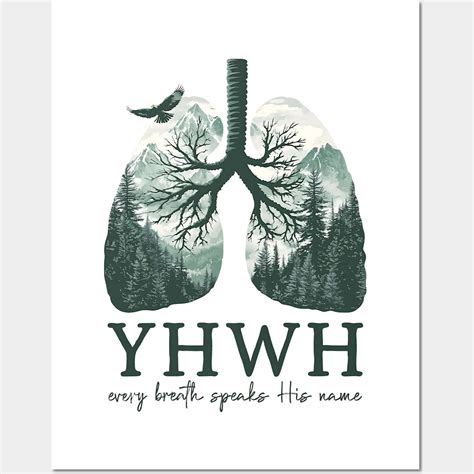 Yhwh Lungs Christian, Yahweh, Every Breath Speak His Name Wall And Art ...