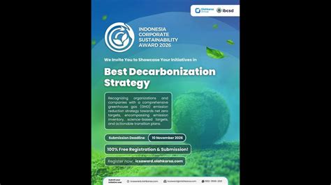 Join Best Decarbonization Strategy at Indonesia Corporate ...