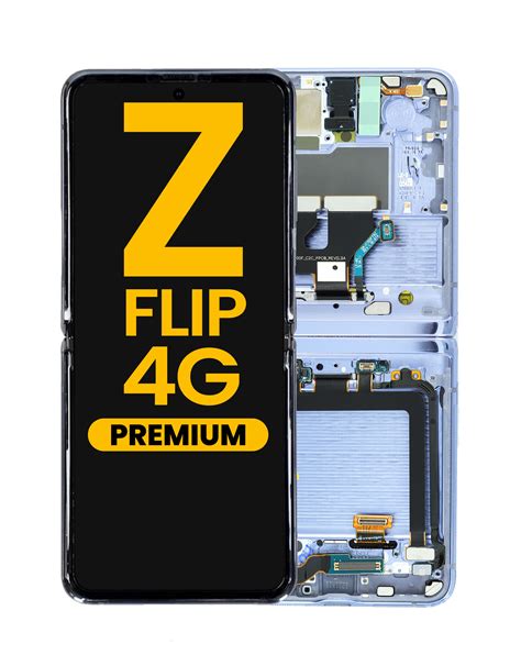 OLED Assembly with Frame for Galaxy Z Flip 4G F700 2020 (MIRROR PURPLE ...