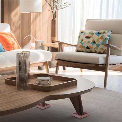 CIMAXIC 4Pcs Furniture Pads for Hardwood Floors Nonslip Light Brown ...