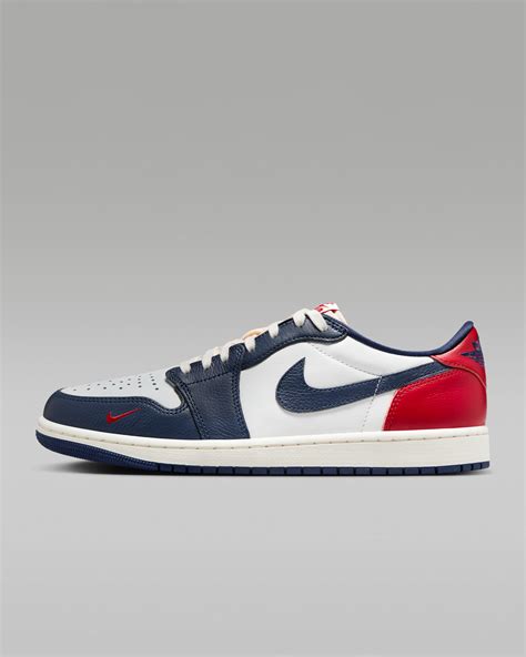 Air Jordan 1 Retro Low 'Gym Red & Midnight Navy' Men's Shoes. Nike ID